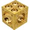 2" Brass Dapping Block with 70 Half Spheres 2.5-28 mm - Jewelry & Metal Working